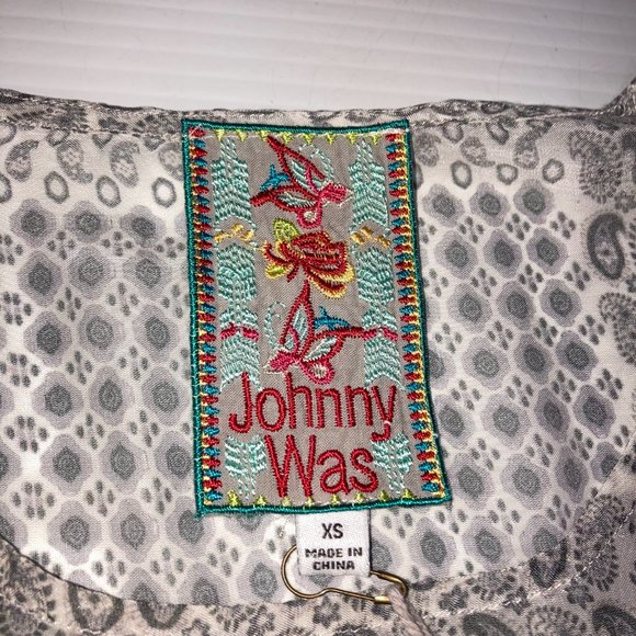 Johnny Was Floral Linden Top Tunic Boho Sz XS NWT C16219A-9 - Picture 11 of 12